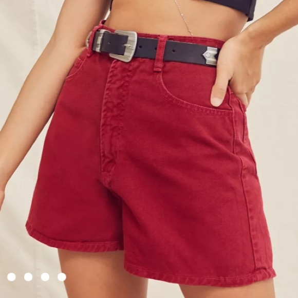 BONGO Pants - Bongo Vintage Pink Denim High Waisted Mom Shorts Size 5